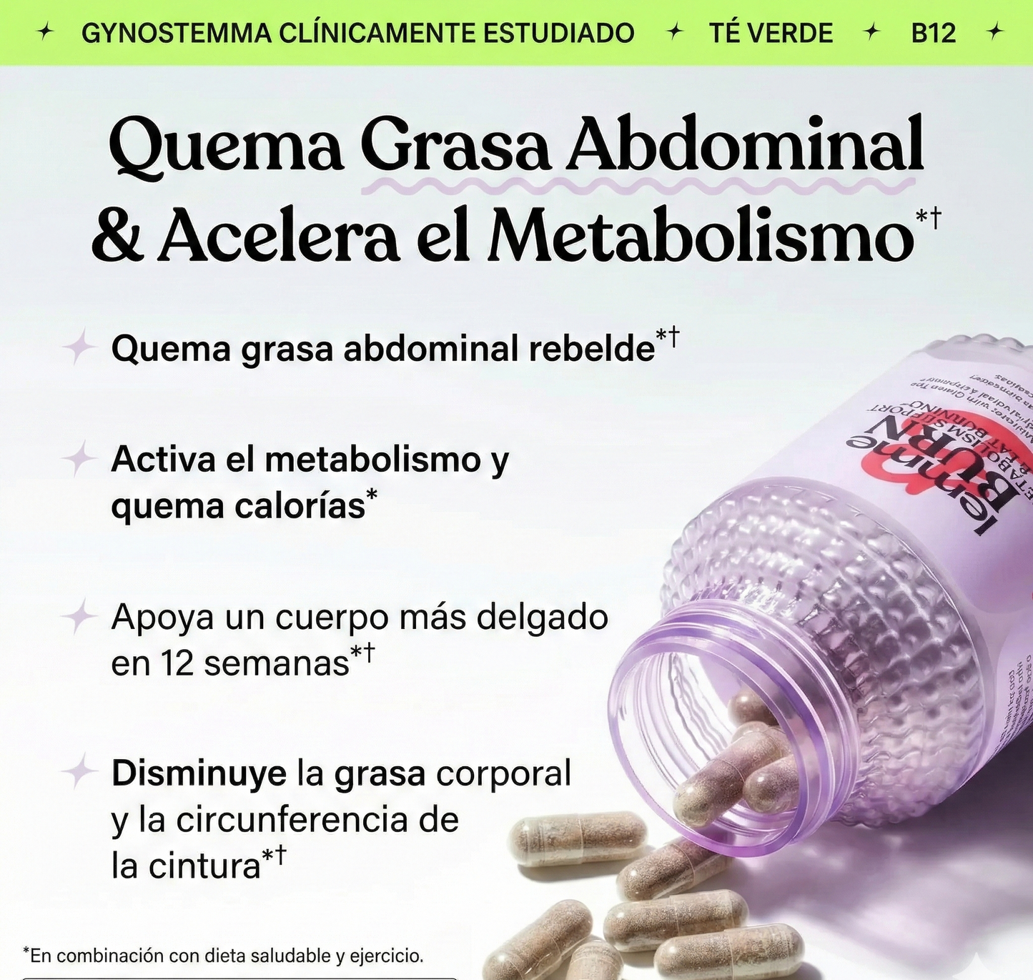 Lemme Burn Activa - Quemador y acelerador de metabolismo (Las originales)