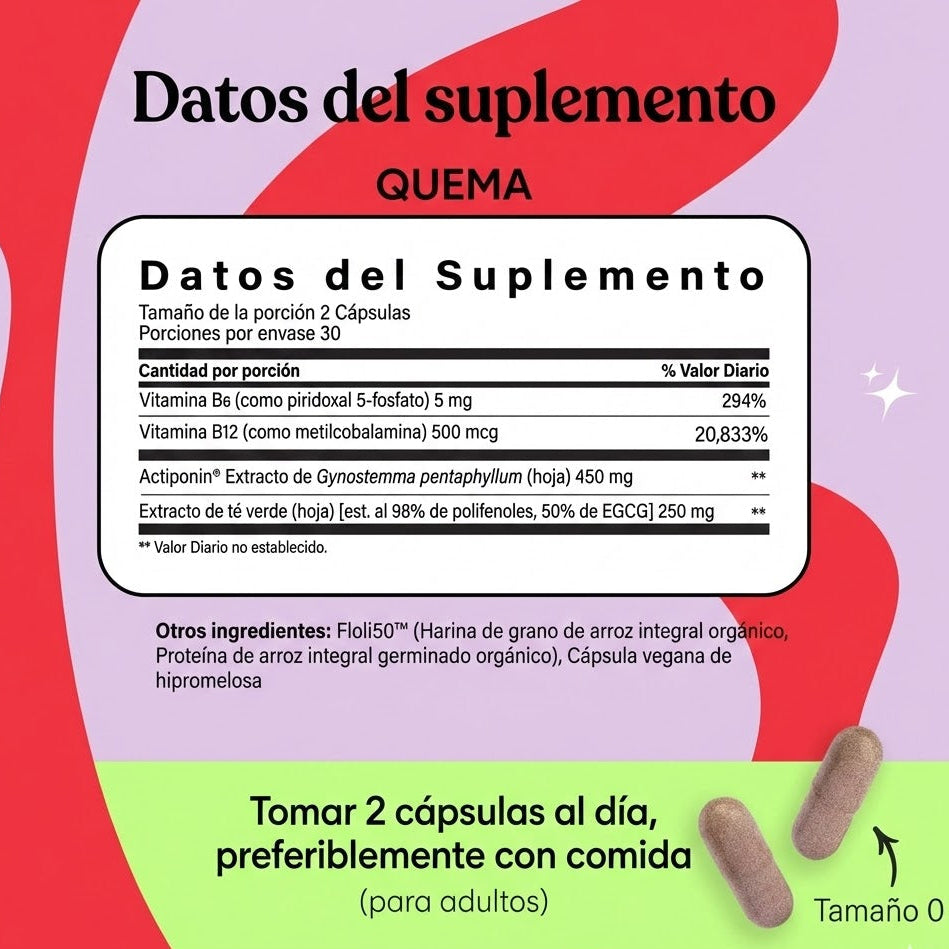 Lemme Burn Activa - Quemador y acelerador de metabolismo (Las originales)